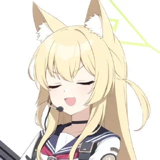 😌 emoji Kurumi BlueArchive @regisvinex Telegram sticker 9 of 14