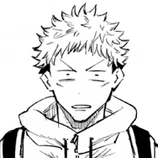 😟 emoji Jujutsu Kaisen from @somewherechannel Telegram sticker 12 of 120