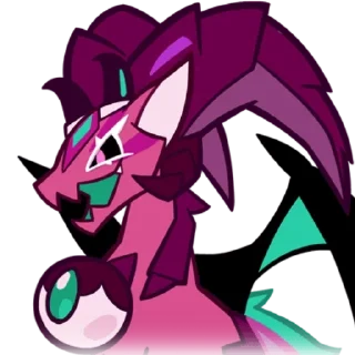 💗 emoji ( 💗 ) lychee dragon cookie @labluemoon Telegram sticker 18 of 60