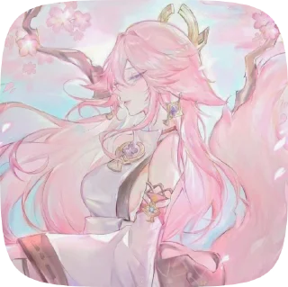 🌟 emoji ꒰ yae miko 3 – @verosiwx. Telegram sticker 19 of 50