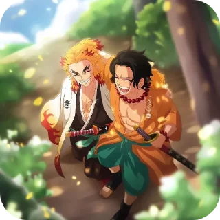 🧸 emoji Rengoku kyojuro Telegram sticker 15 of 86