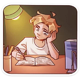 🫠 emoji Школьный Владик без текста Telegram sticker 24 of 49