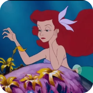 😯 emoji the little mermaid Telegram sticker 14 of 55