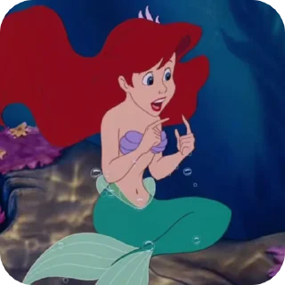 😃 emoji the little mermaid Telegram sticker 15 of 55