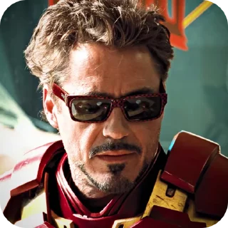 😑 emoji 💫Tony Stark💫 Telegram sticker 19 of 49