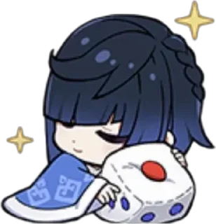 🌟 emoji Yelan by @genshinartsm Telegram sticker 21 of 40