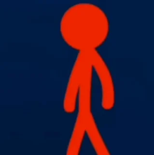 🌟 emoji Red Stickfigure ♥️ Telegram sticker 19 of 77