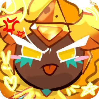 🧀 emoji 𓍼 | Golden Cheese Cookie [ @crkstick ] Telegram sticker 19 of 120