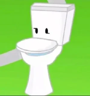Sticker from Toilet