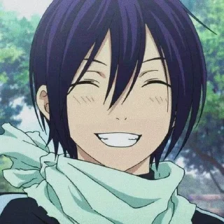 😁 emoji 👑Yato💙 @anime_sticks Telegram sticker 7 of 20