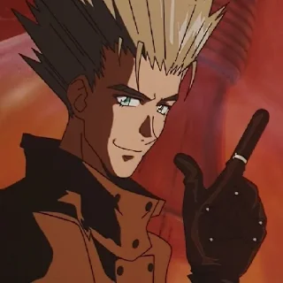 🙂 emoji Trigun Telegram sticker 21 of 46