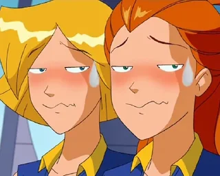 😅 emoji Totally Spies! Telegram sticker 15 of 120