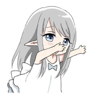 🤗 emoji Эльфийка 2 @nyasticks Telegram sticker 10 of 41