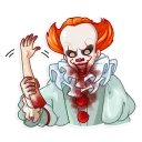 👋 emoji Pennywise Telegram sticker 5 of 25