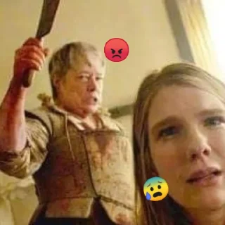 😡 emoji Джессика Ленг красиво курит Telegram sticker 21 of 110
