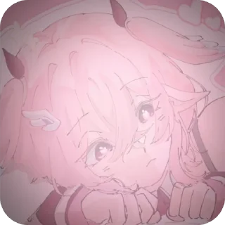 🫥 emoji Pink :: @fnafintertement Telegram sticker 9 of 120