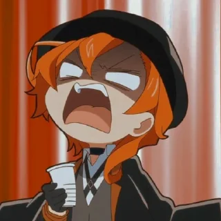 🍷 emoji Nakahara Chūya Telegram sticker 20 of 30