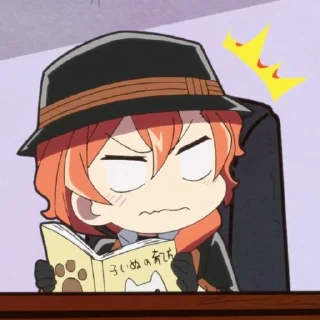 🍷 emoji Nakahara Chūya Telegram sticker 24 of 30