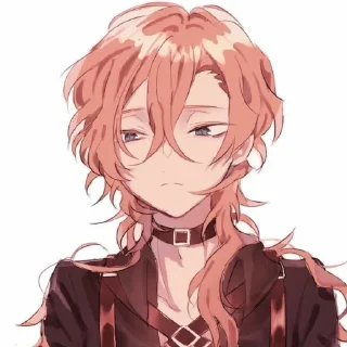 😞 emoji chūya nakahara by @stickerhut Telegram sticker 5 of 120