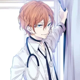 👩‍⚕️ emoji chūya nakahara by @stickerhut Telegram sticker 6 of 120