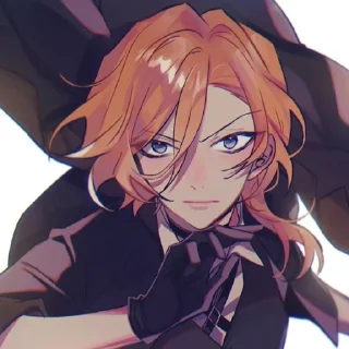 😡 emoji chūya nakahara by @stickerhut Telegram sticker 24 of 120