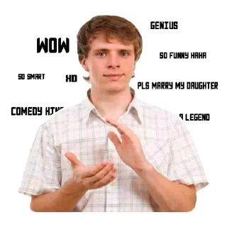 👏 emoji Мемчики Telegram sticker 17 of 89