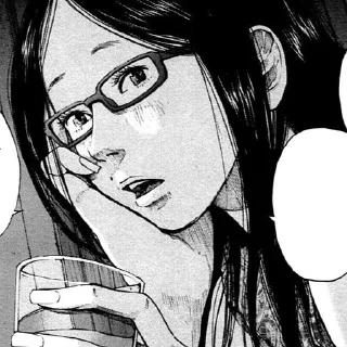 🤔 emoji goodnight punpun Telegram sticker 17 of 19