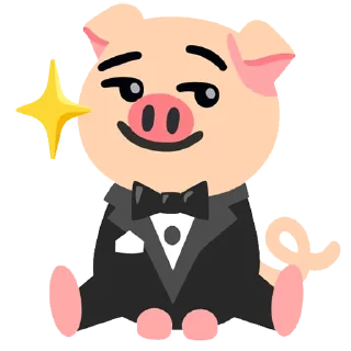 🎩 emoji Pig wrld Telegram sticker 9 of 28