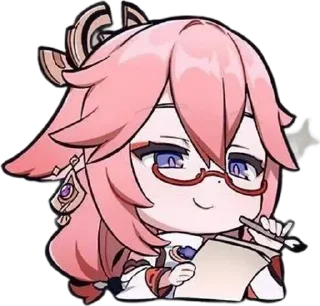 🌟 emoji Яэ Мико -> @animebotsa Telegram sticker 18 of 27