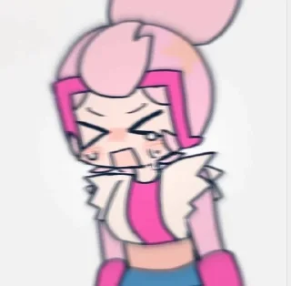 😭 emoji : : Janet 💘 : : Telegram sticker 7 of 25
