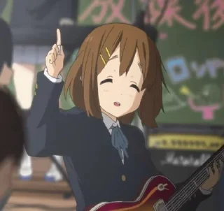 ☝️ emoji kon ! ✧⁠*⁠。🎸 Telegram sticker 17 of 66
