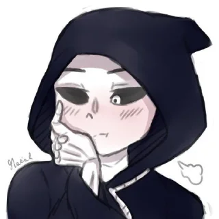 ☠️ emoji 𝖱𝖾𝖺𝗉𝖾𝗋 𝗌𝖺𝗇𝗌 🛐 Telegram sticker 15 of 35