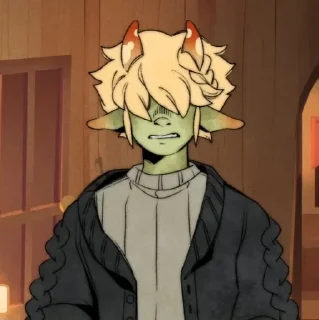 😠 emoji Somebody once told me the worl Telegram sticker 8 of 101