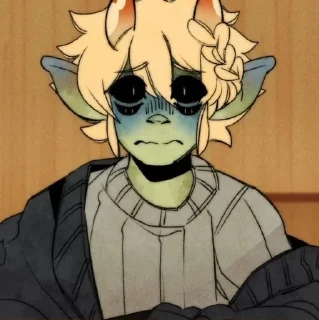 😖 emoji Somebody once told me the worl Telegram sticker 23 of 101