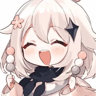 🍡 emoji Paimon by @stickerhut Telegram sticker 18 of 100