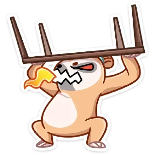 🤬 emoji Ленивец Тим (@TgSticker) Telegram sticker 20 of 48