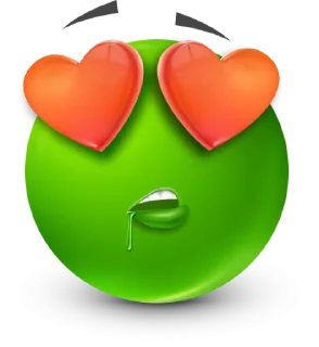 🤩 emoji Green Face Emoji @TgEmojis Telegram sticker 5 of 95