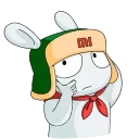 🤔 emoji Кролик Mi Rabbit (@TgSticker) Telegram sticker 8 of 25