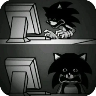 😐 emoji Sonic exe  @Liimoon4ik Telegram sticker 23 of 60