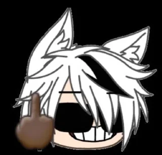 🖕 emoji gachaweird_guy_TikTok Telegram sticker 7 of 41