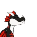 😁 emoji DrakEmono by @CrazySnep & QuillMoon Telegram sticker 2 of 25