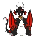 🍪 emoji DrakEmono by @CrazySnep & QuillMoon Telegram sticker 8 of 25