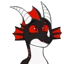 😲 emoji DrakEmono by @CrazySnep & QuillMoon Telegram sticker 3 of 25