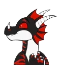 😳 emoji DrakEmono by @CrazySnep & QuillMoon Telegram sticker 6 of 25