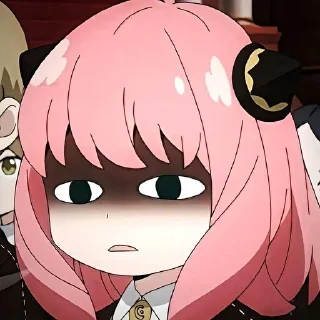 😐 emoji Семья шпиона @anime_stickerr Telegram sticker 8 of 20
