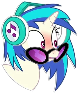 😳 emoji Vinyl Scratch ➩ @Earth928B Telegram sticker 5 of 20