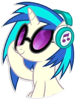 Sticker from Vinyl Scratch ➩ @Earth928B