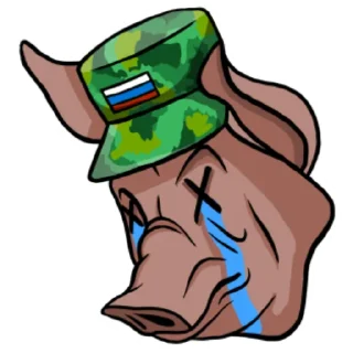 😭 emoji Наліпки від Копчених Москалів Telegram sticker 8 of 12
