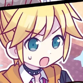 🌟 emoji Kagamine Len/<3 Telegram sticker 19 of 33