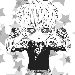 🌟 emoji 🦾Genos (⁠☆⁠▽⁠☆⁠) Telegram sticker 10 of 50